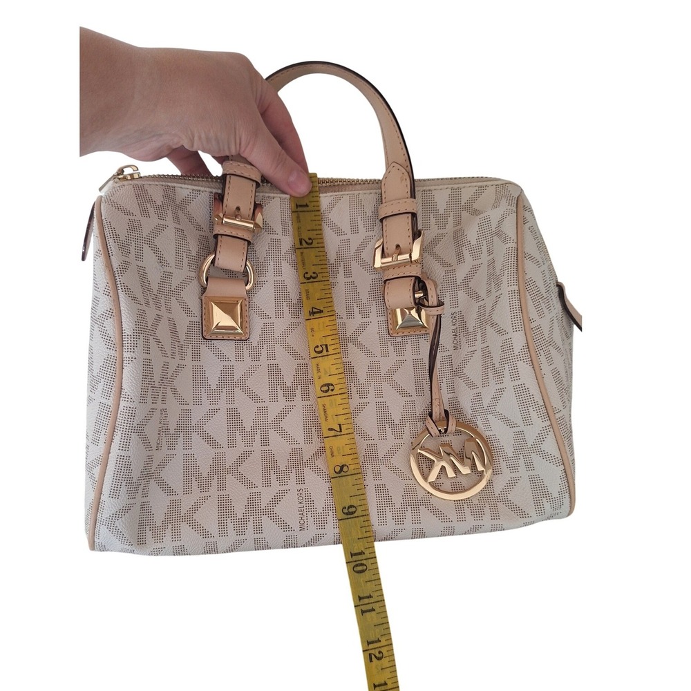 MICHAEL KORS SIGNATURE GRAYSON SATCHEL HANDBAG - Picture 12 of 13